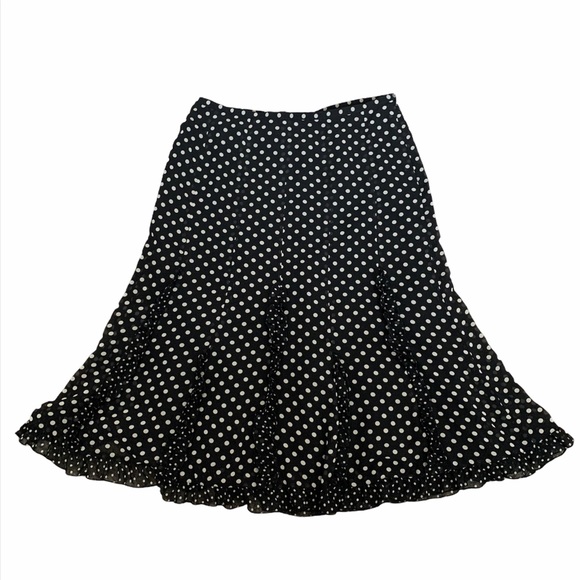 LOFT Dresses & Skirts - LOFT black and white polka dot skirt